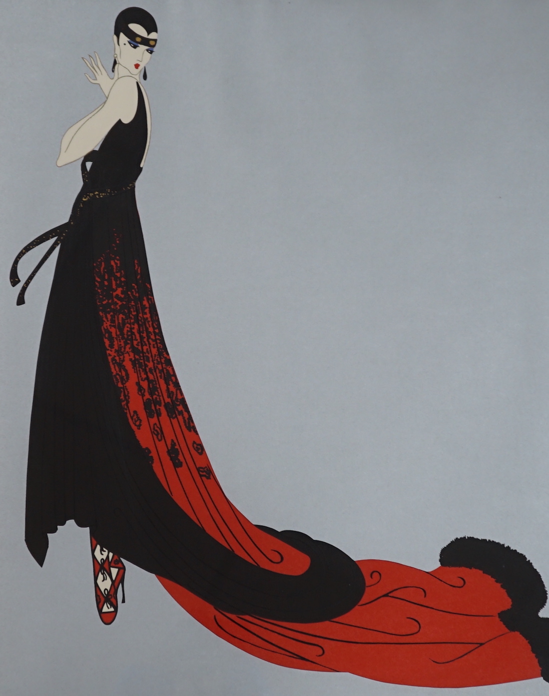 Romain de Tirtoff ('Erté') (Russian-French, 1892-1990) pencil signed limited edition serigraph, 35/260, ‘Splendor Lady’, 75cm x 58cm
